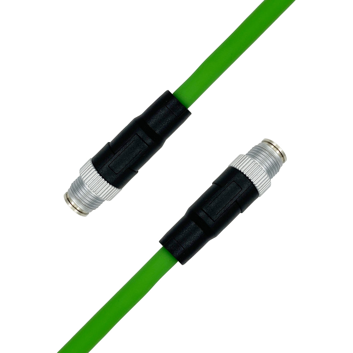 M12 X-Coded Male Straight to Male Straight | PUR Jacket