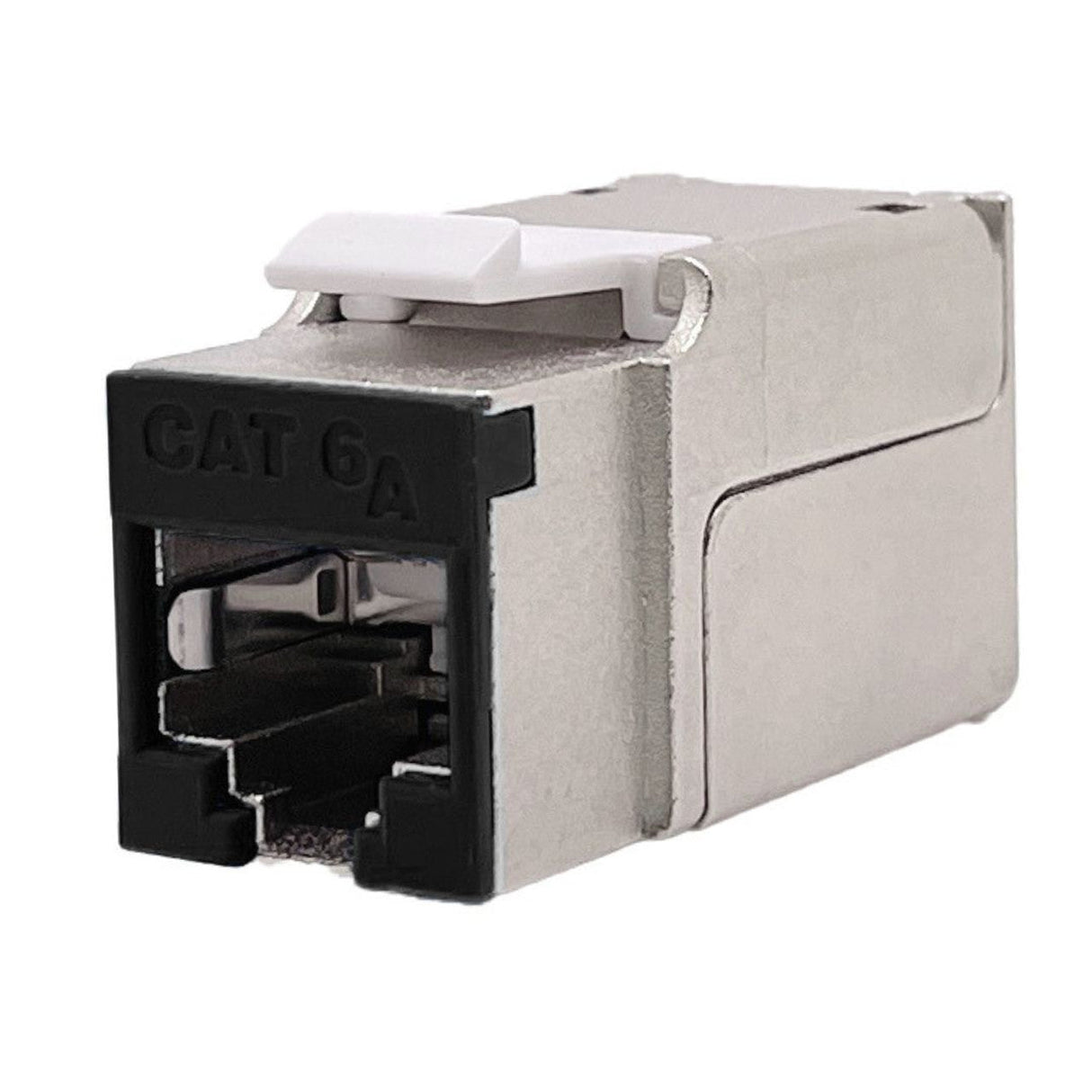 Category 6A Shielded Keystone Punch Down Jack with Colored Bezel