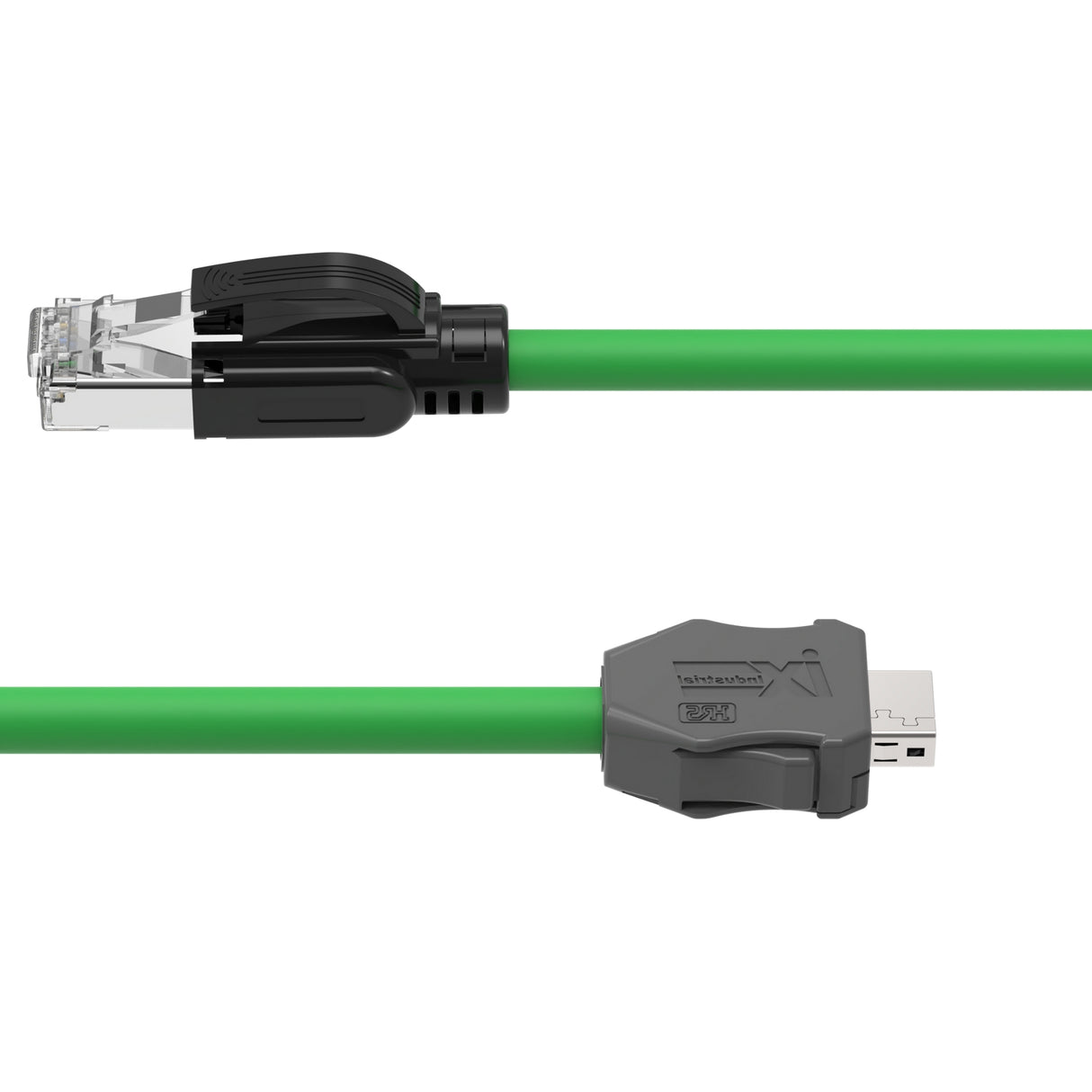 IX A-Key to RJ45 Male Cat 6A Industrial Ethernet Cable | PUR Jacket