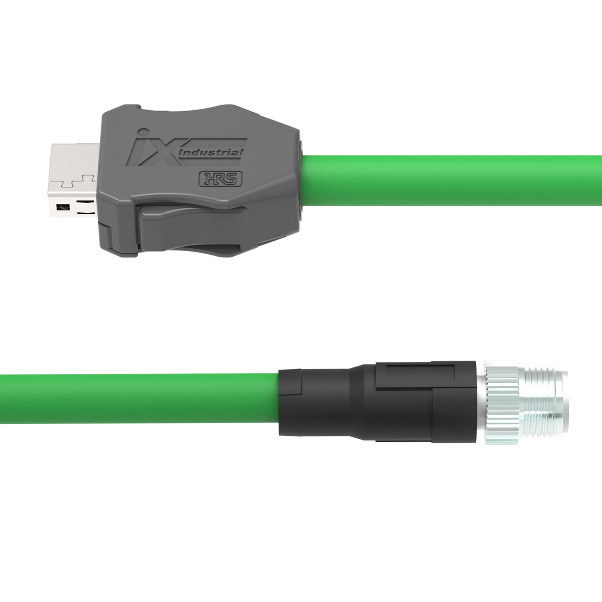 IX A Key to M12 X-Code Male Straight | PUR Jacket