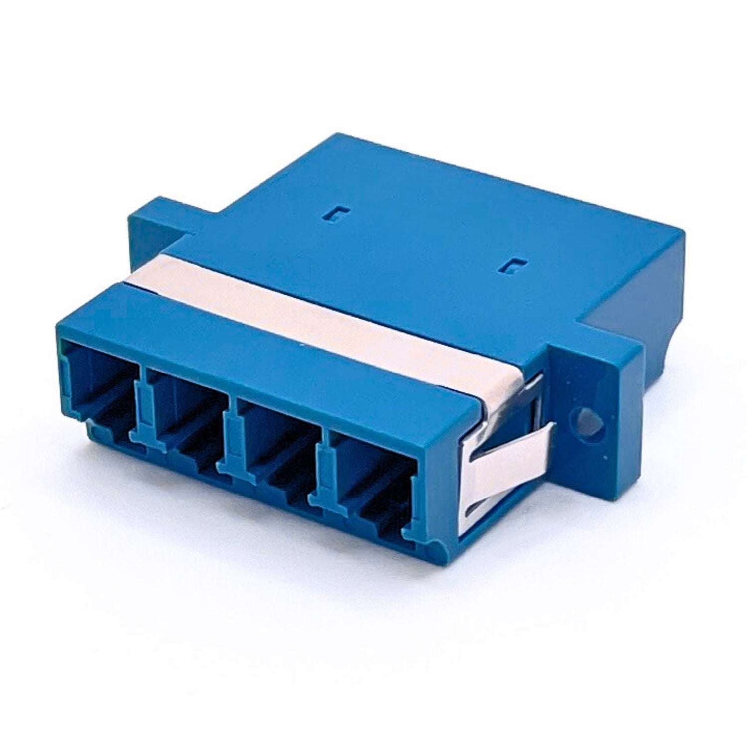 LC/UPC to LC/UPC Quad Single Mode Fiber Optic Coupler with Flange