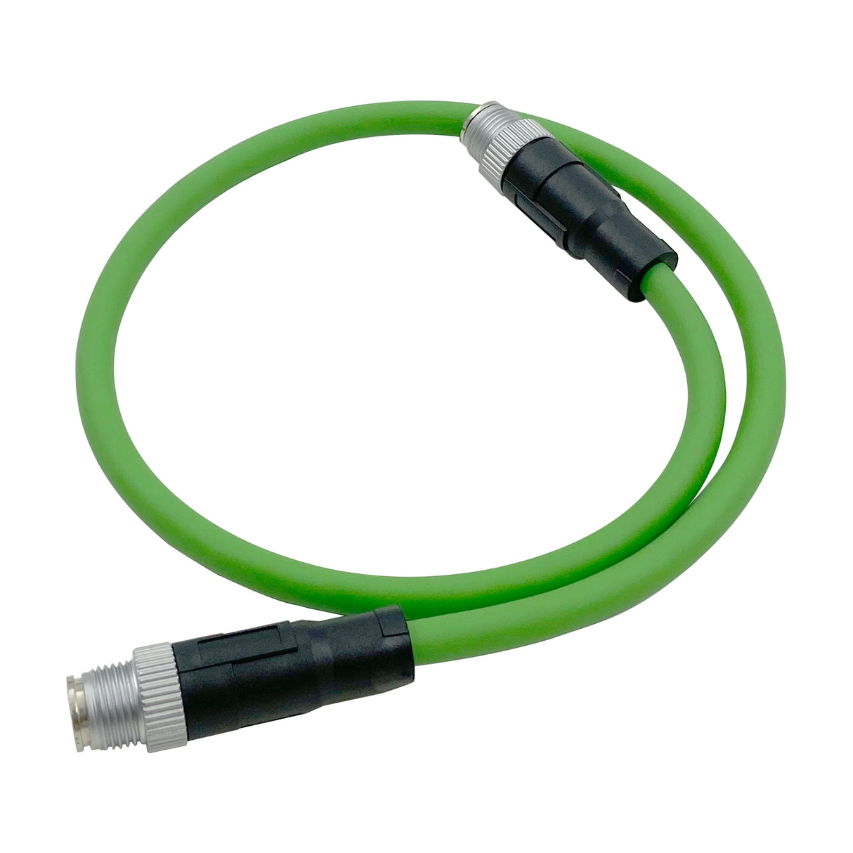 M12 X-Coded Male Straight to Male Straight | PUR Jacket