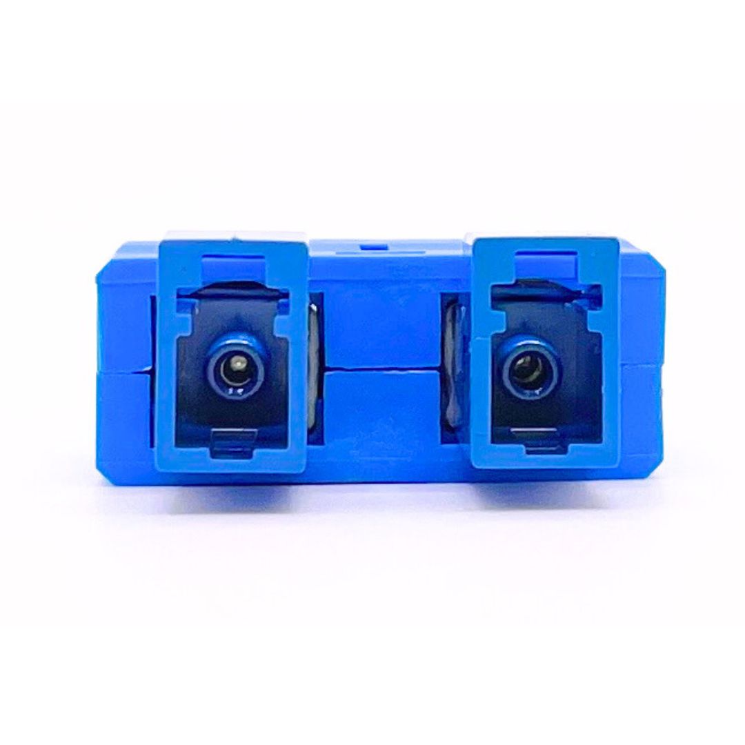 LC/UPC Female to SC/UPC Male Hybrid Duplex Single Mode Fiber Optic Adapter without Flange