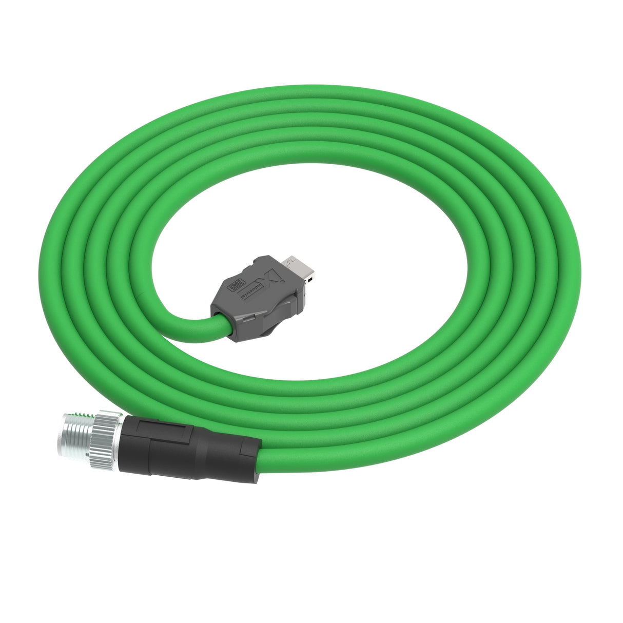 IX A Key to M12 X-Code Male Straight | PUR Jacket