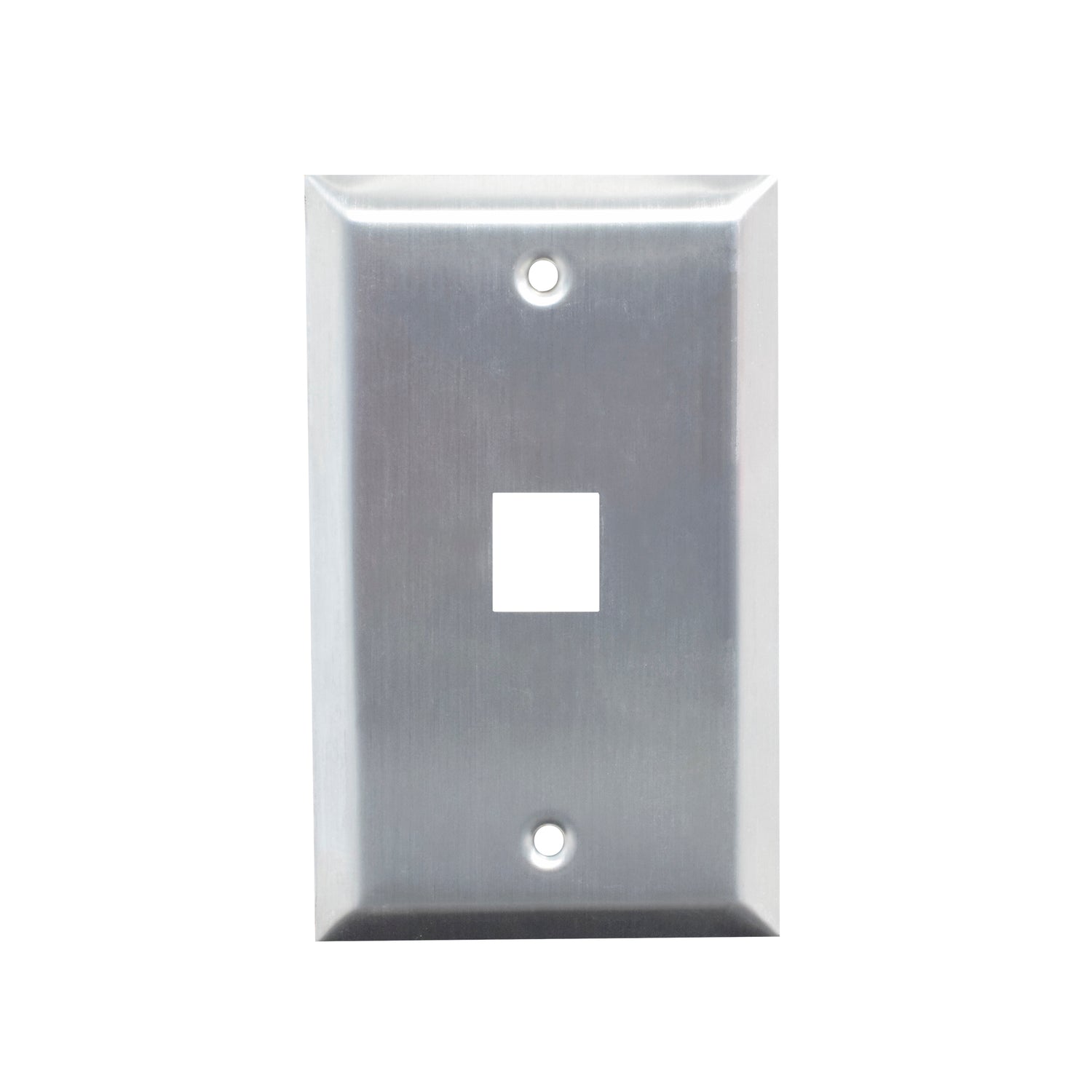 Stainless Steel Keystone Faceplates Single Gang