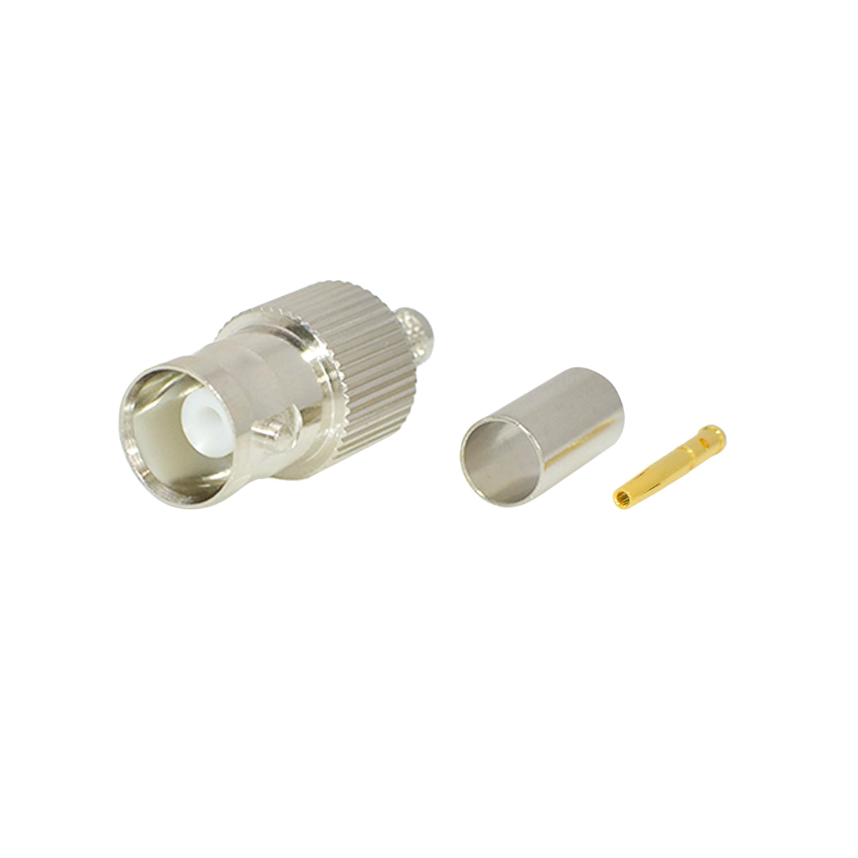 BNC 2-Piece Female Jack Crimp Connector for RG-223