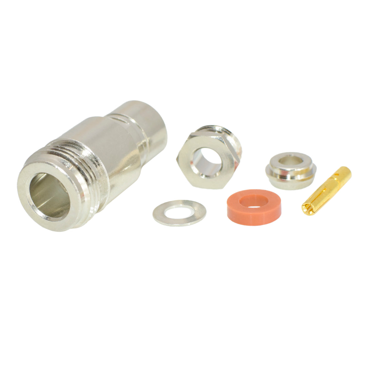 N-Type Female Jack Clamp Connector for RG-223