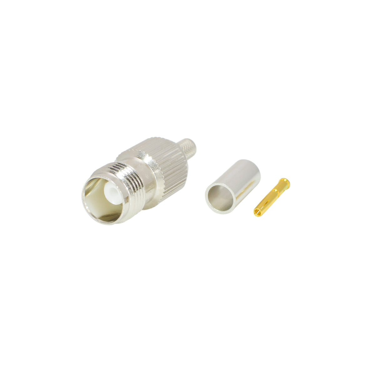 TNC 3 Piece Female Jack Crimp Connector for RG-223