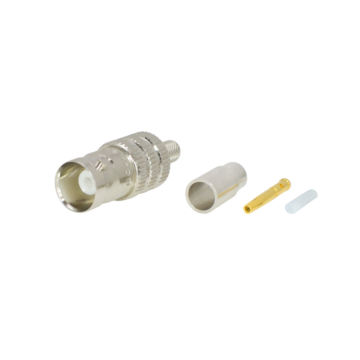 BNC 3-Piece Female Jack Crimp Connector for RG-179