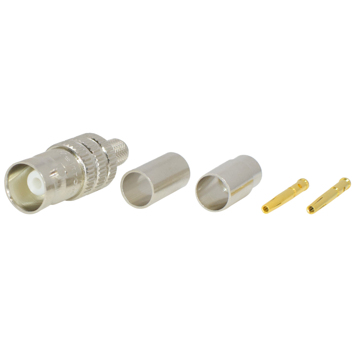 BNC Female Jack 3-Piece Crimp Connector for RG-59