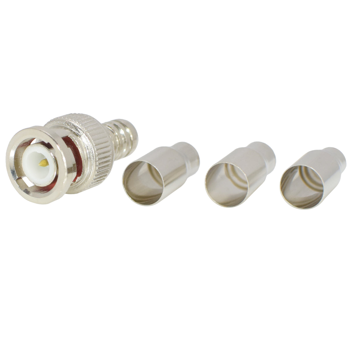 BNC Crimp Plug with Integrated Pin for RG-58, 59