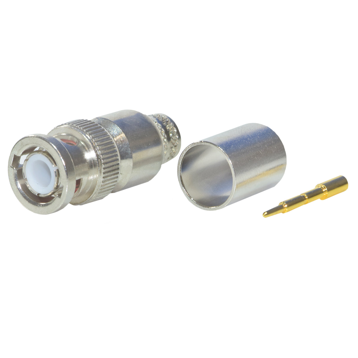 BNC Male Plug Commercial-Mil Crimp Connector for RG-11