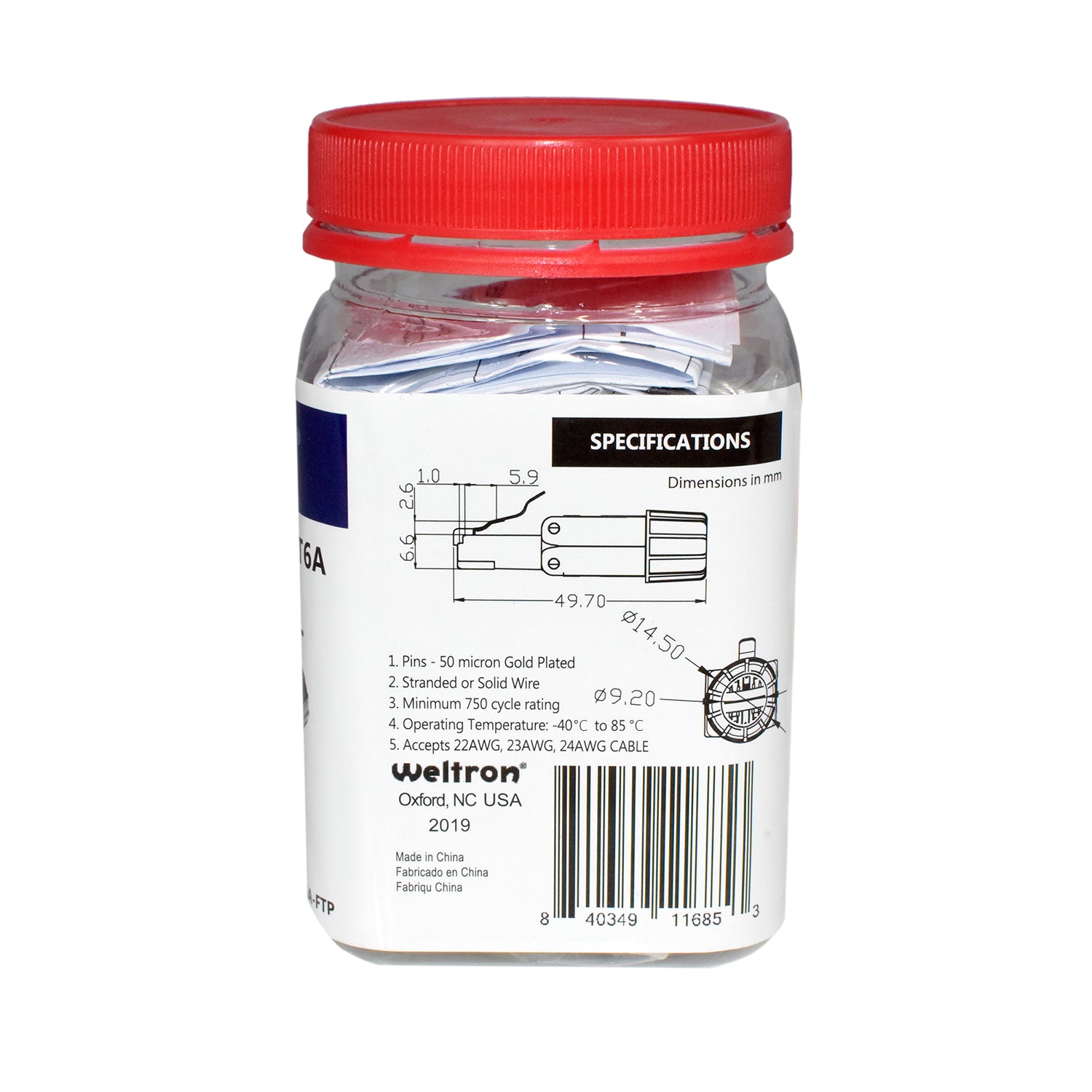 Category 6A Shielded Field Termination Plug