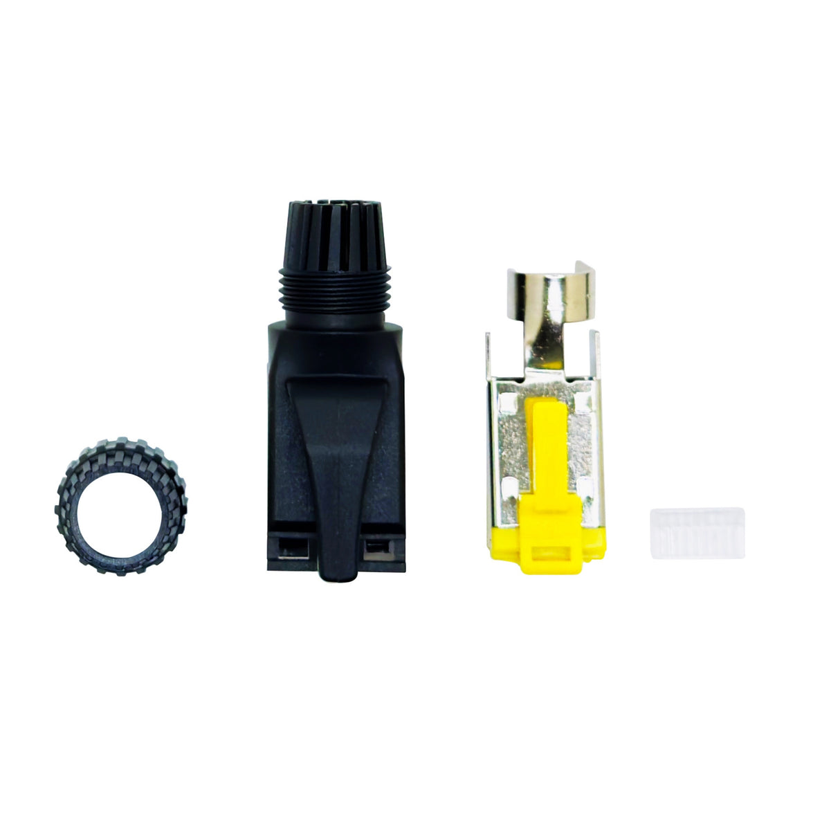 Category 6A Industrial Shielded RJ45 Modular Plug with Screw Boot