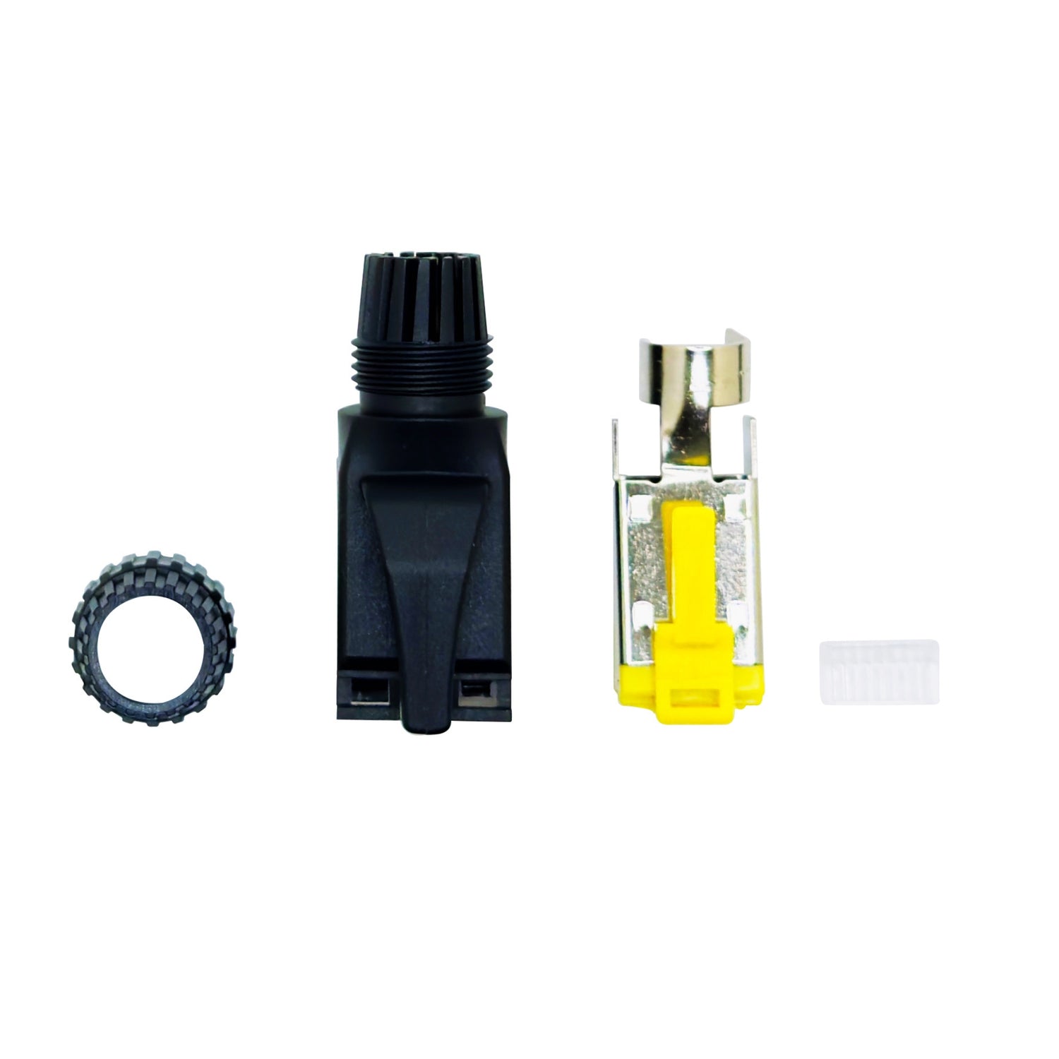 Category 6A Industrial Shielded RJ45 Modular Plug with Screw Boot