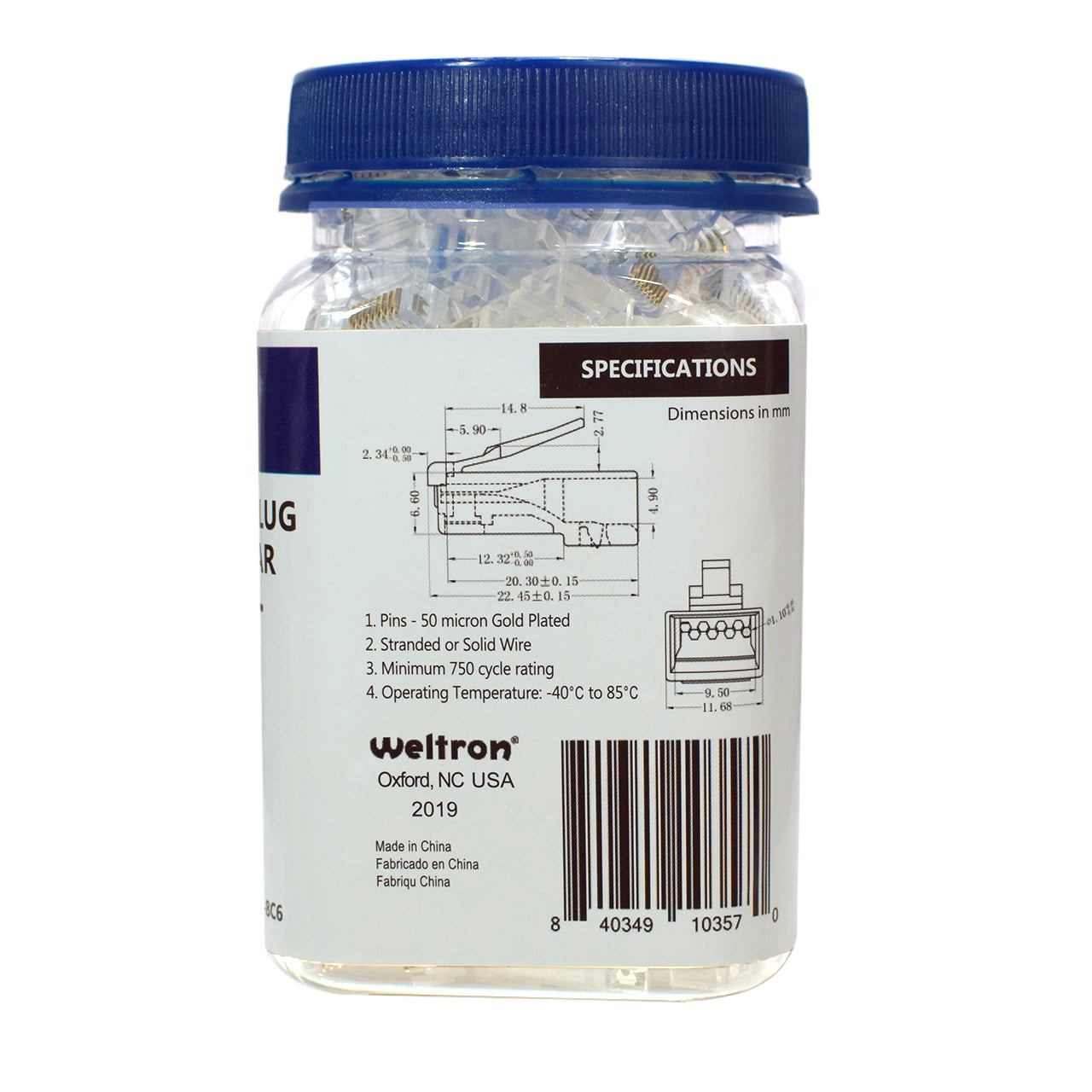 Category 6 RJ-45 Modular Plug