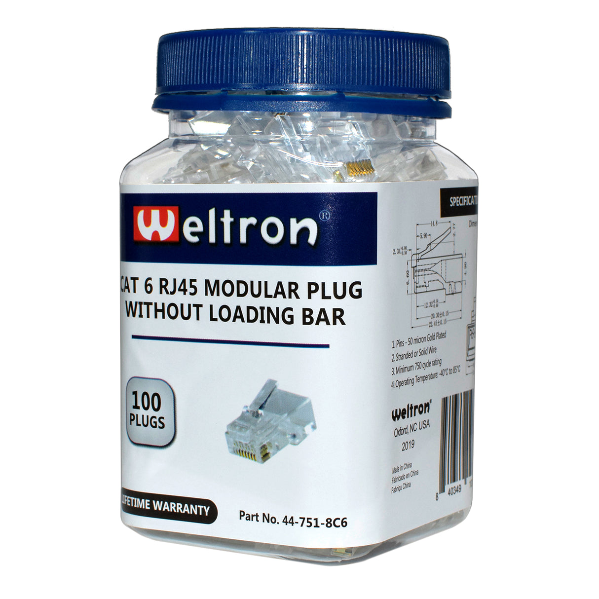 Category 6 RJ-45 Modular Plug