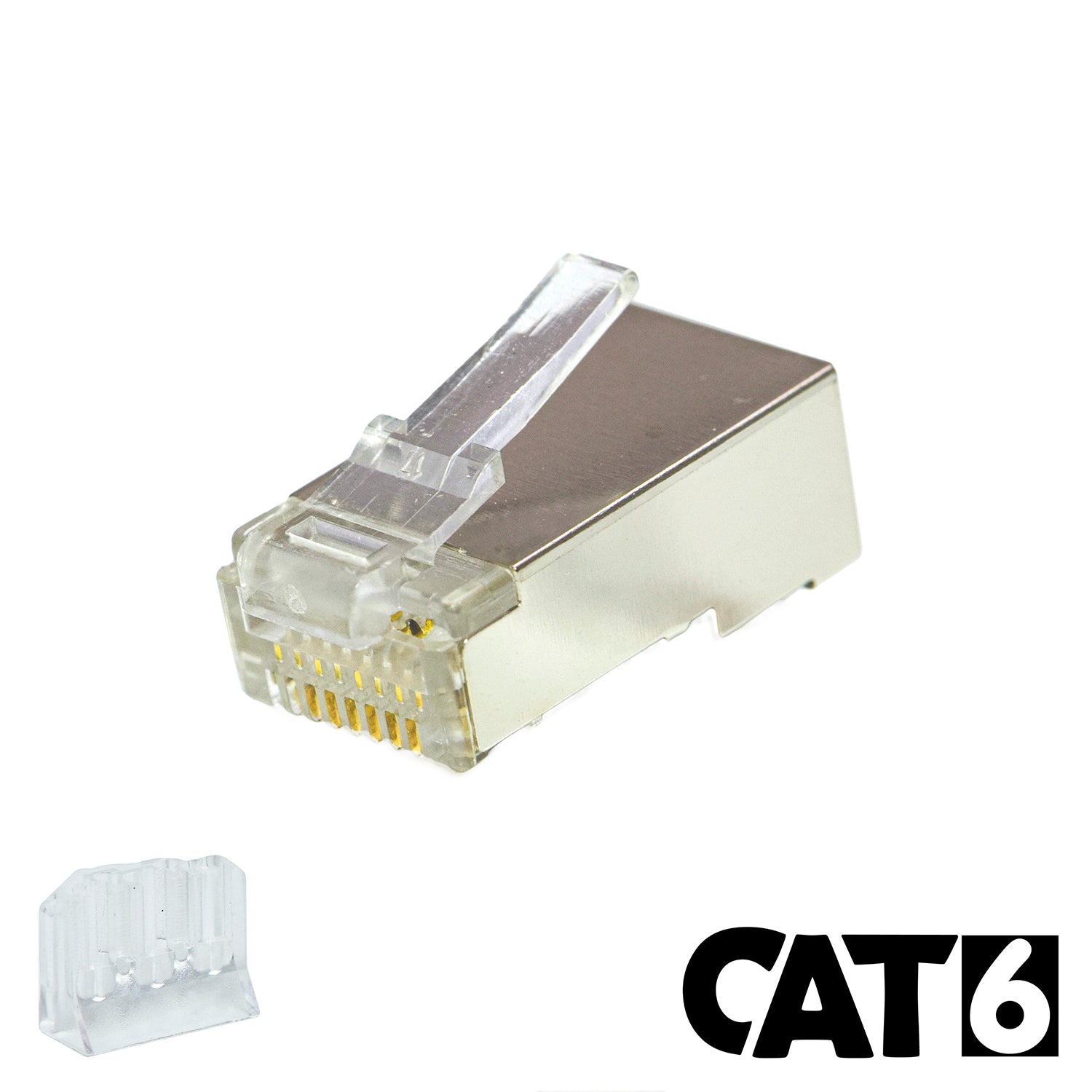 Category 6 RJ-45 Shielded Modular Plug w/ Loading Bar