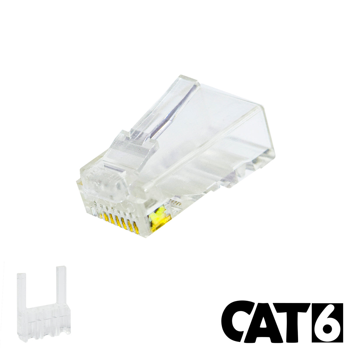 Category 6 RJ-45 Modular Plug w/ Loading Bar