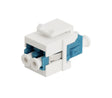 DUAL SINGLE-MODE LC KEYSTONE CERAMIC FIBER COUPLER WHITE