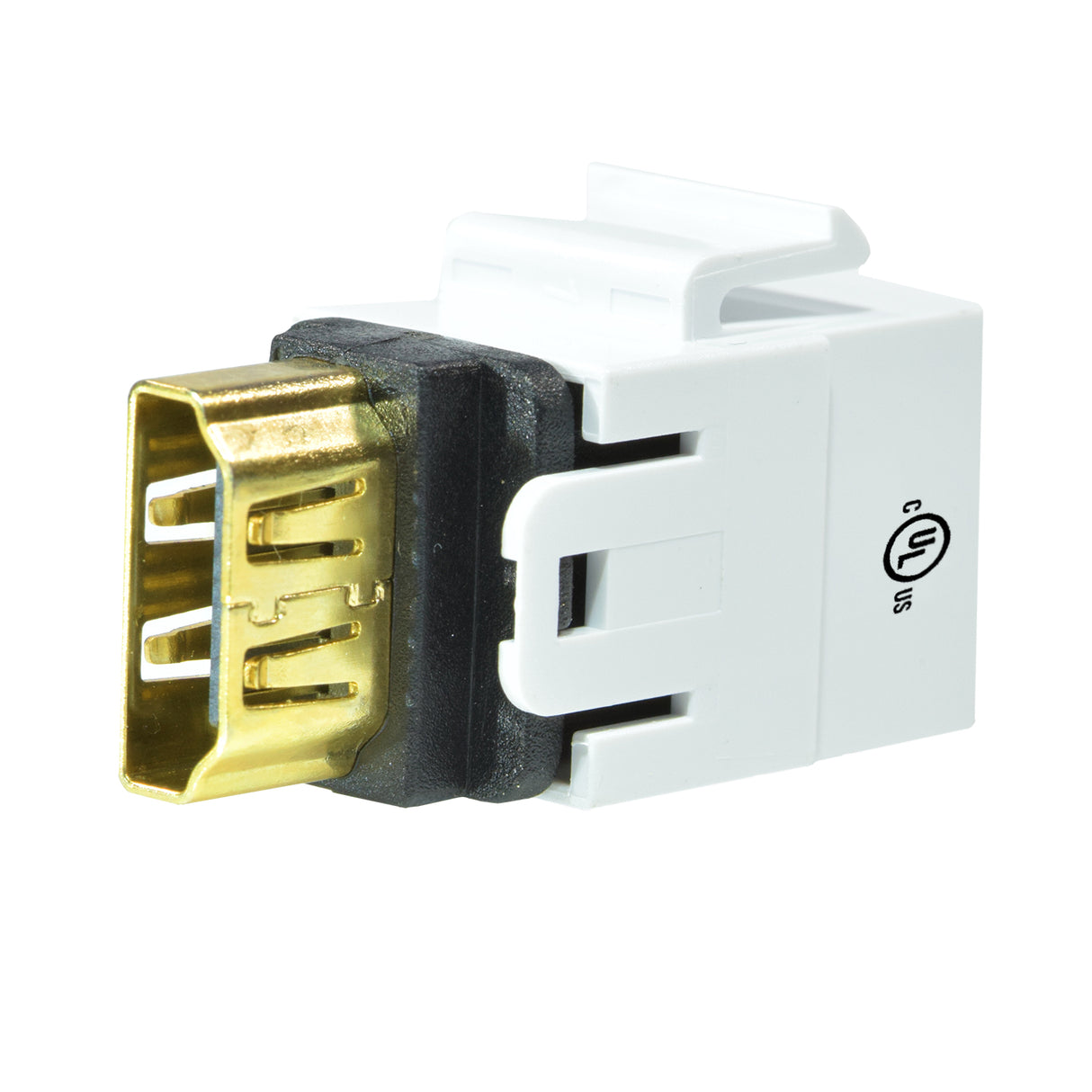 HDMI Female/Female Snap-In Keystone Insert; White