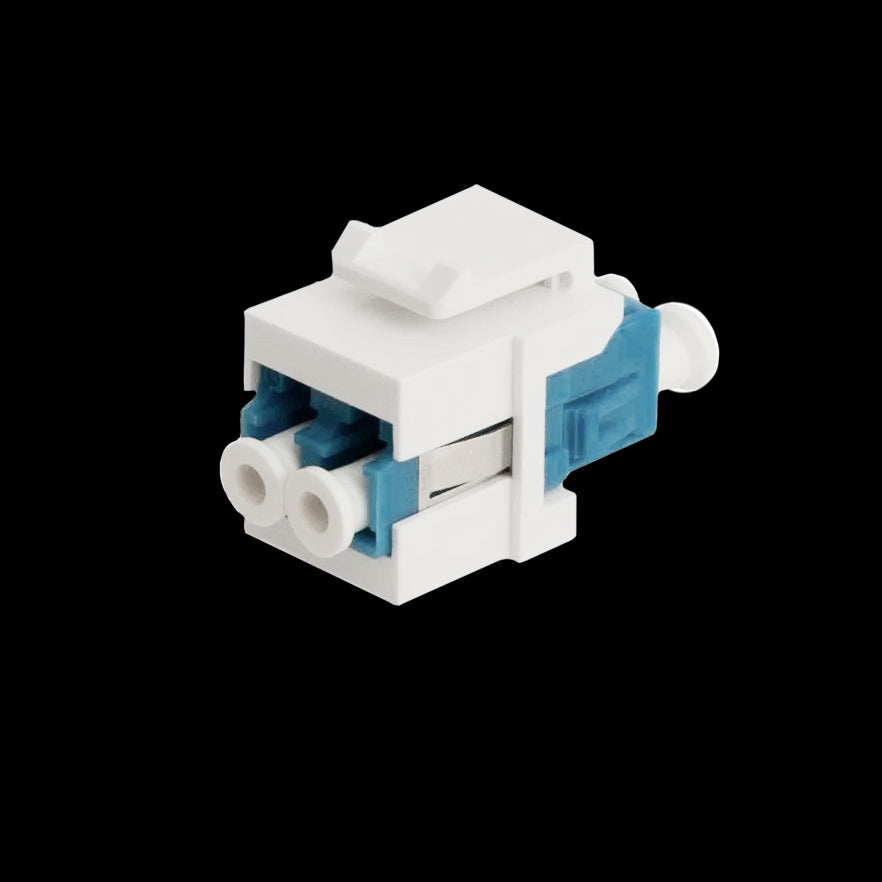 Duplex Single Mode LC/LC Keystone Fiber Coupler