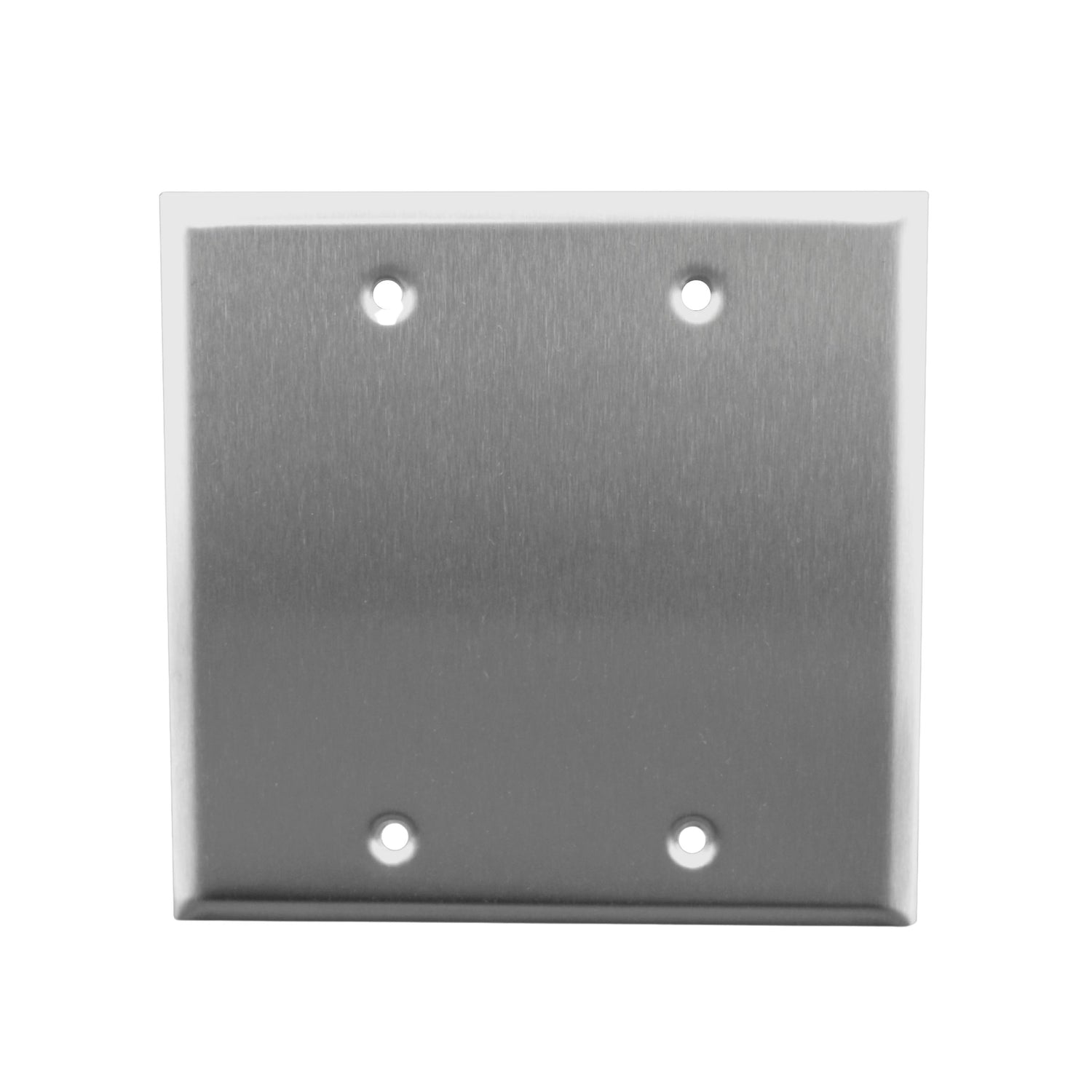 Stainless Steel Blank Faceplate Double Gang