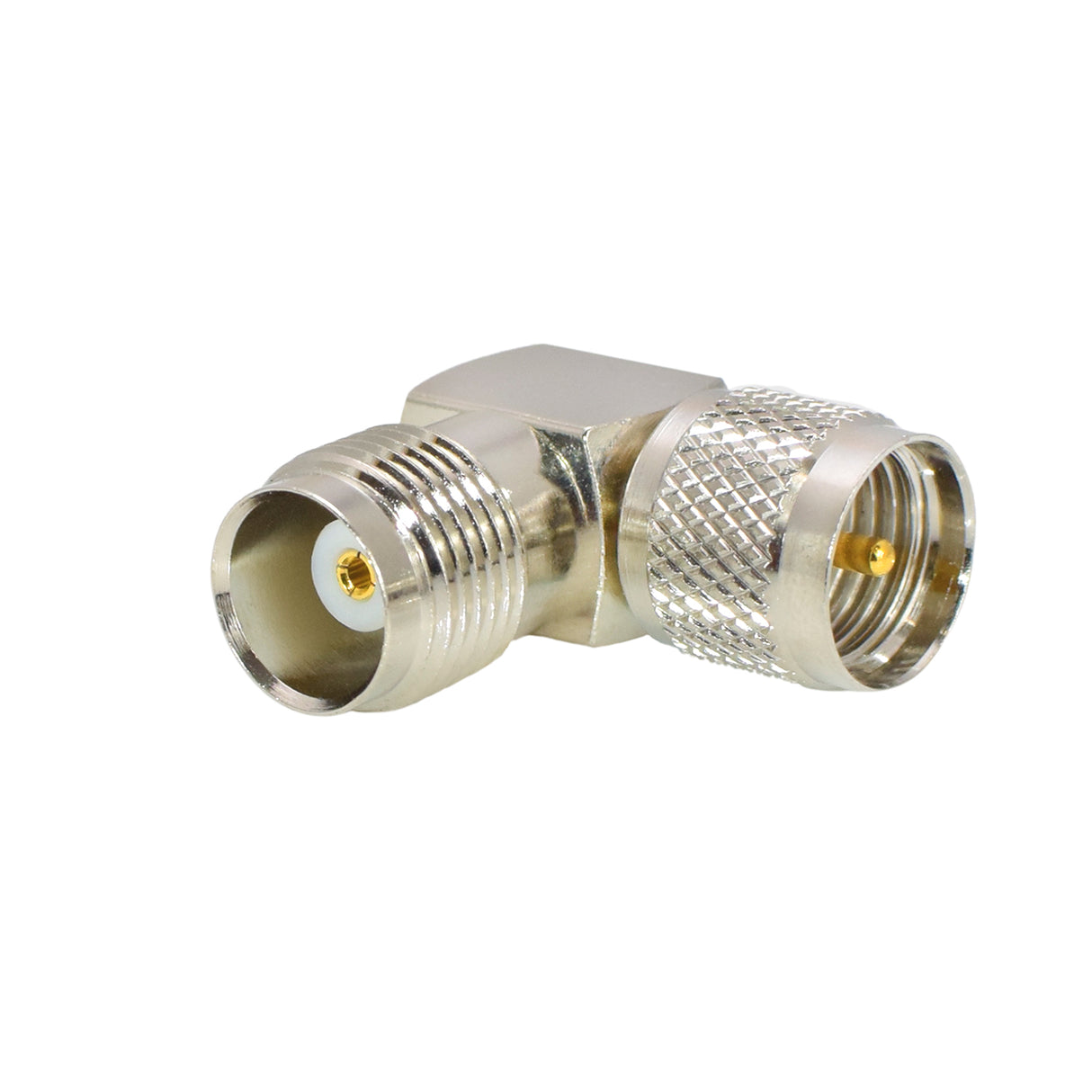 90° Mini UHF Male Plug to TNC Female Jack