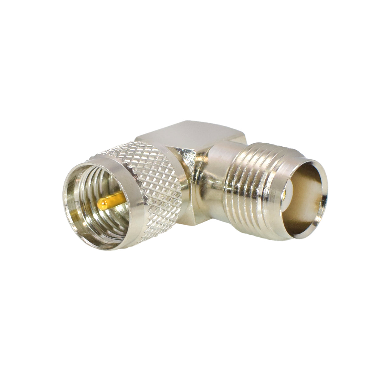 90° Mini UHF Male Plug to TNC Female Jack