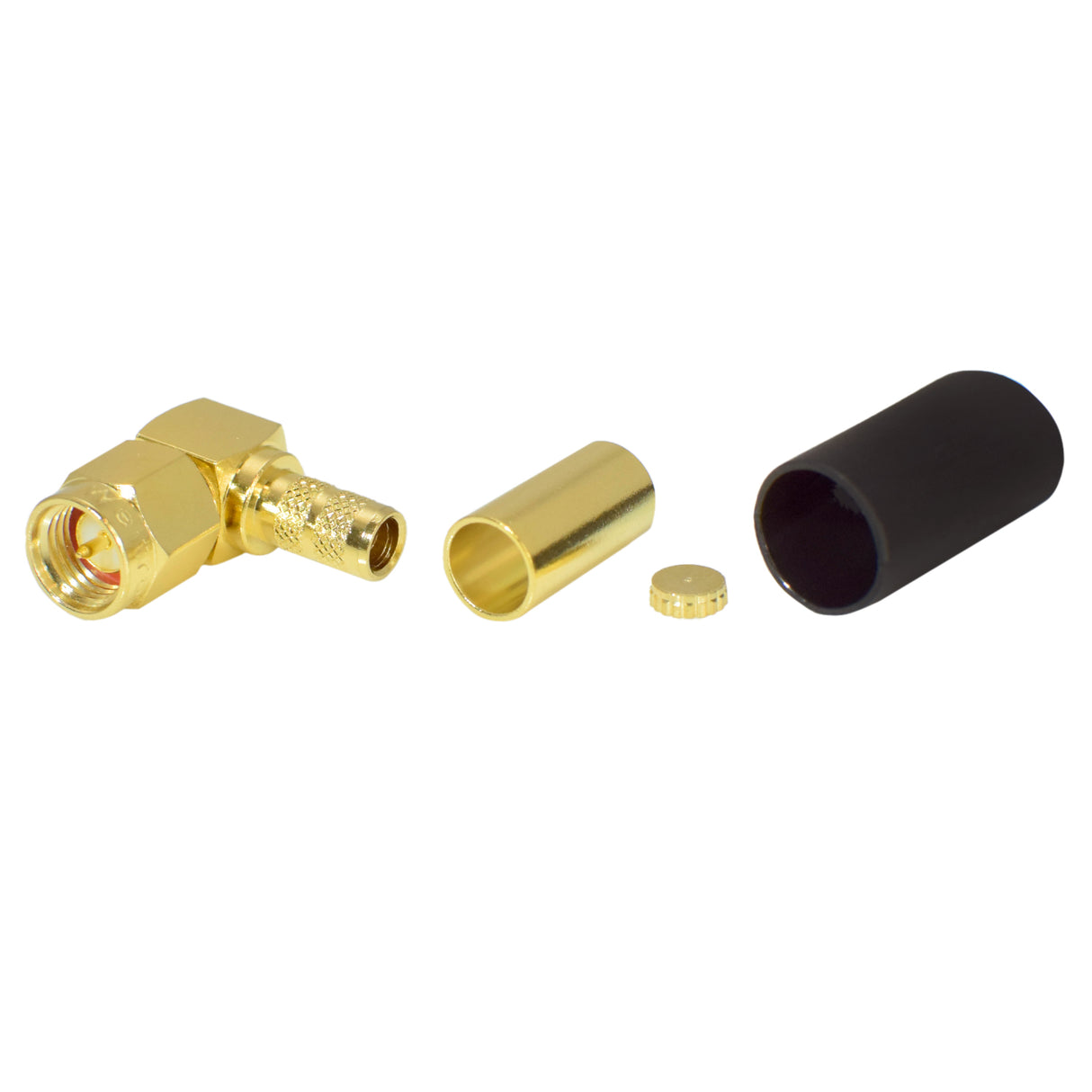 90° SMA Male Plug Crimp Connector For RG-58