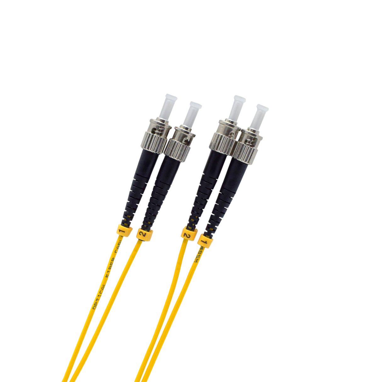 ST/ST Single Mode OS1 9/125 Micron Fiber Patch Cables