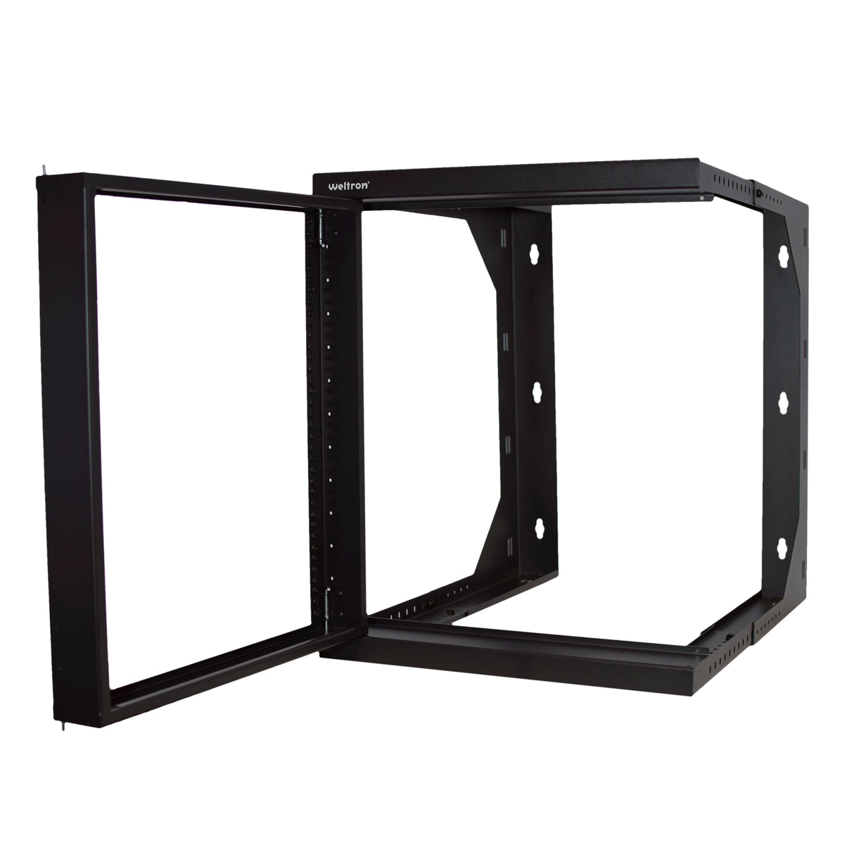 12 RU Open Frame Dual Swing Wall Mount Rack