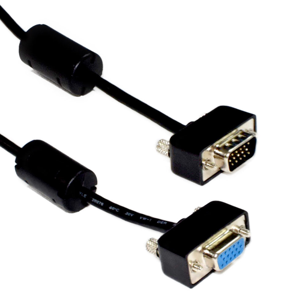 SVGA Low Profile Male to Female Cable 12FT