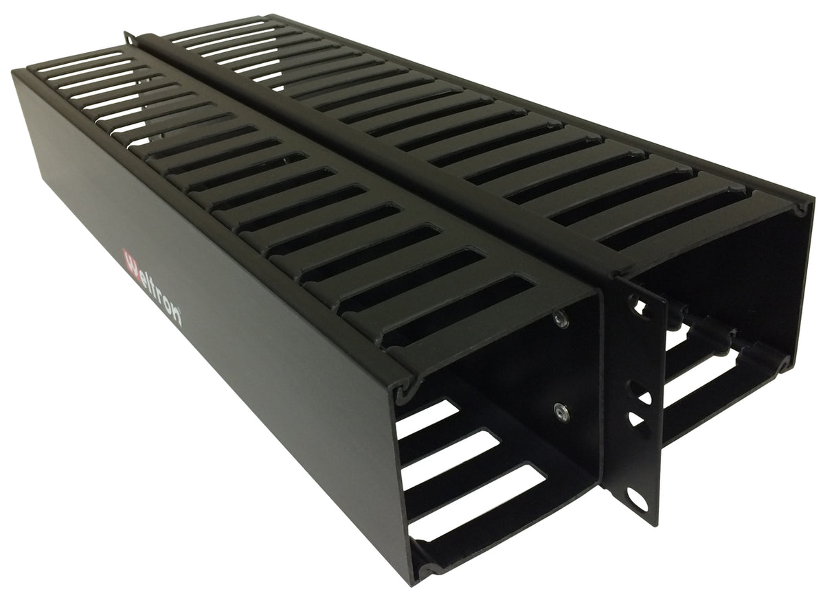 2RU Double Sided Finger Duct Panel