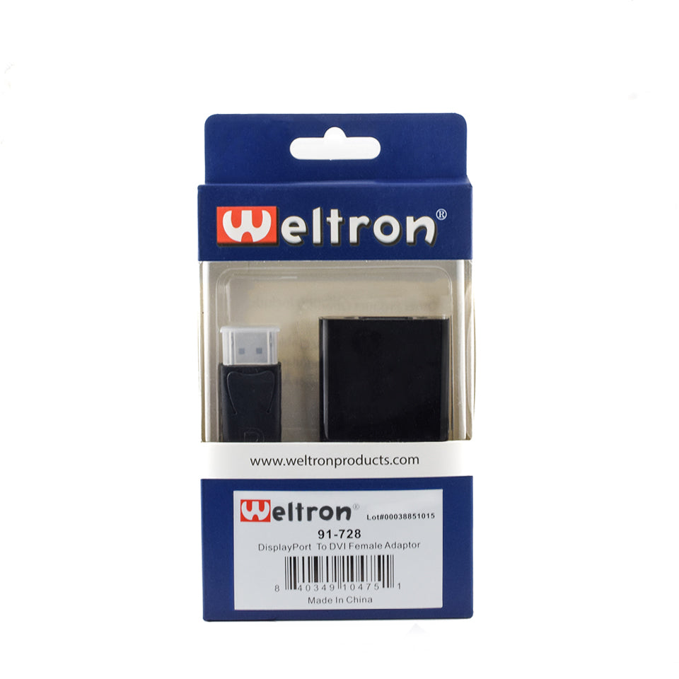 Display Port to DVI Female Adapter