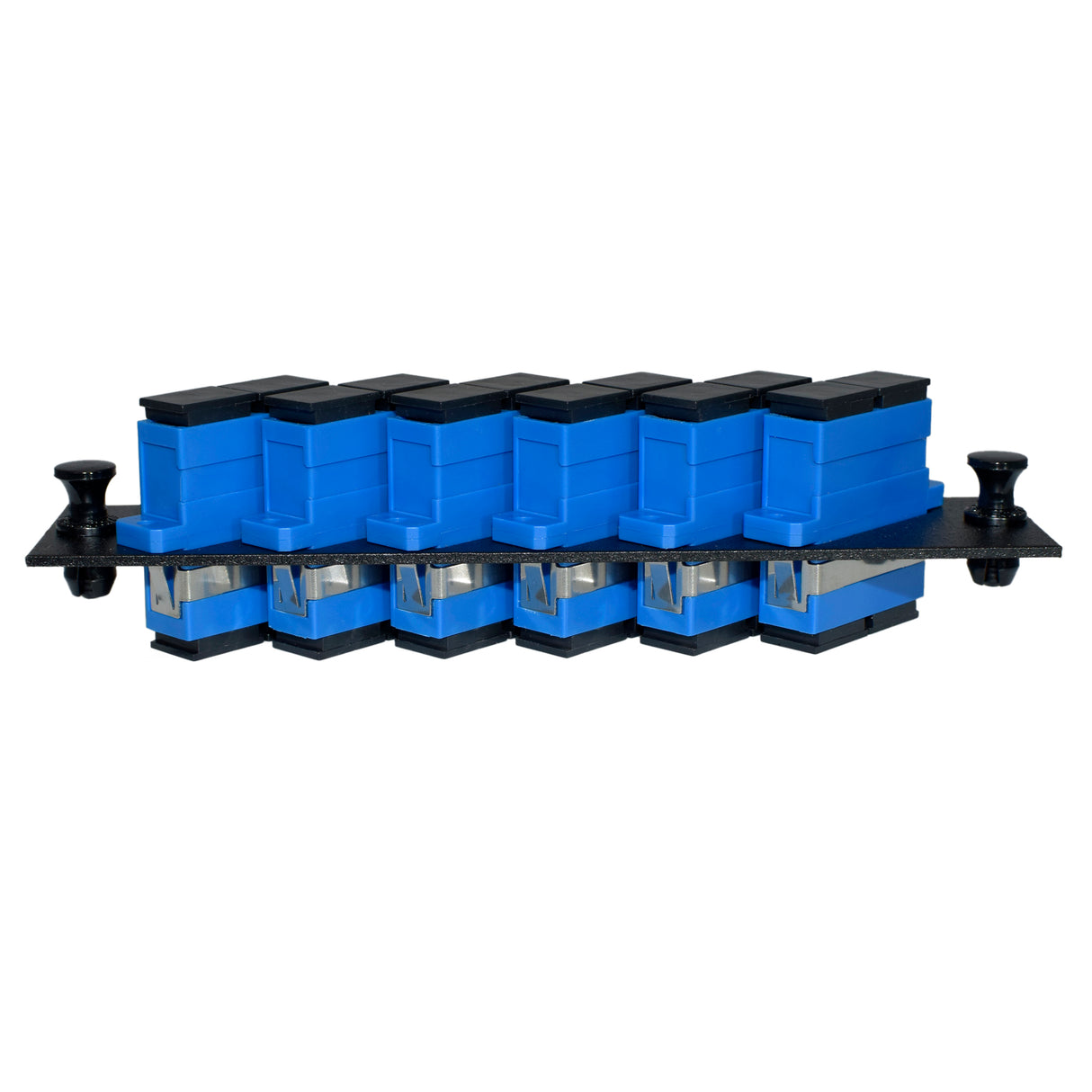 Loaded 6 Port Fiber Panel with SC/SC Ceramic Couplers