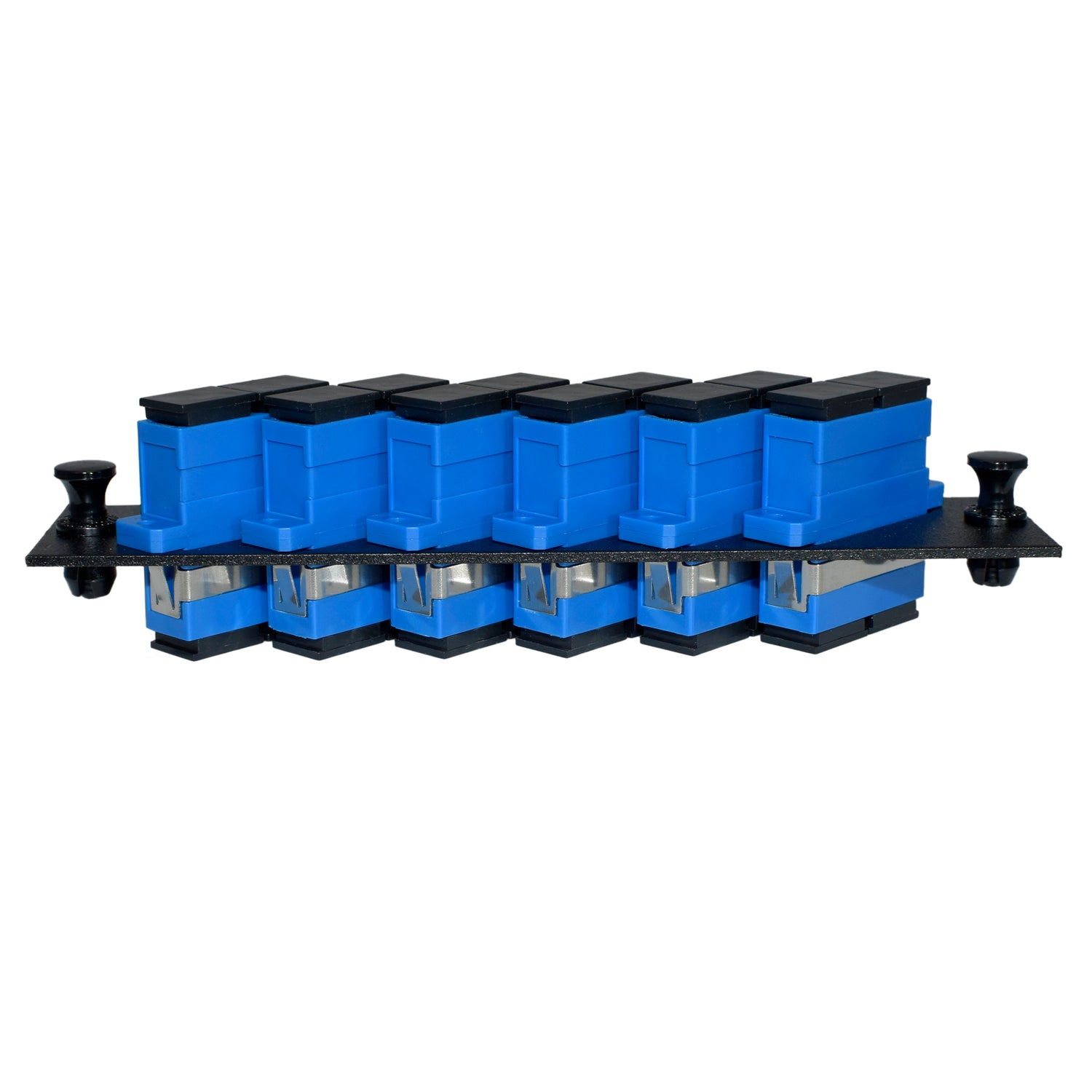 Loaded 6 Port Fiber Panel with SC/SC Ceramic Couplers