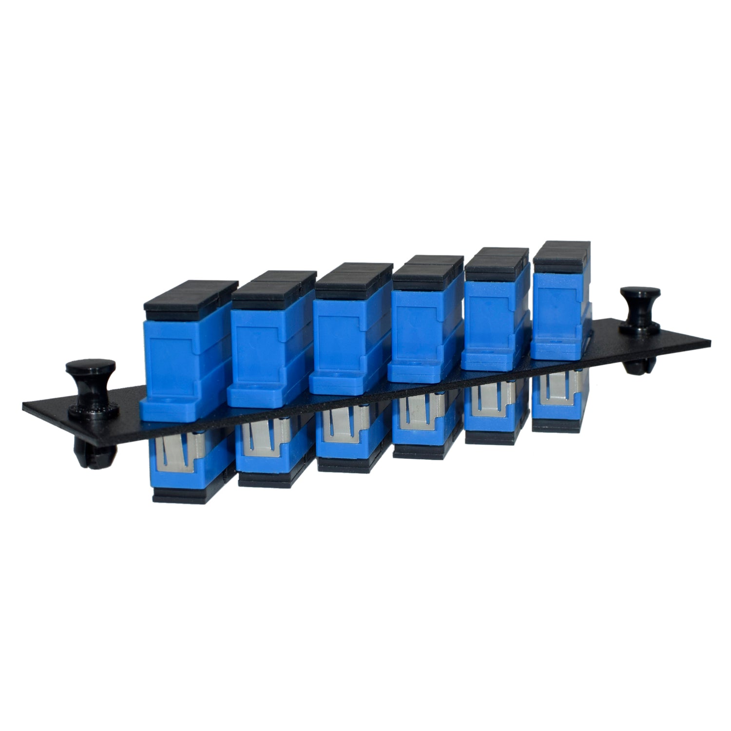 Loaded 6 Port Fiber Panel with SC/SC Ceramic Couplers