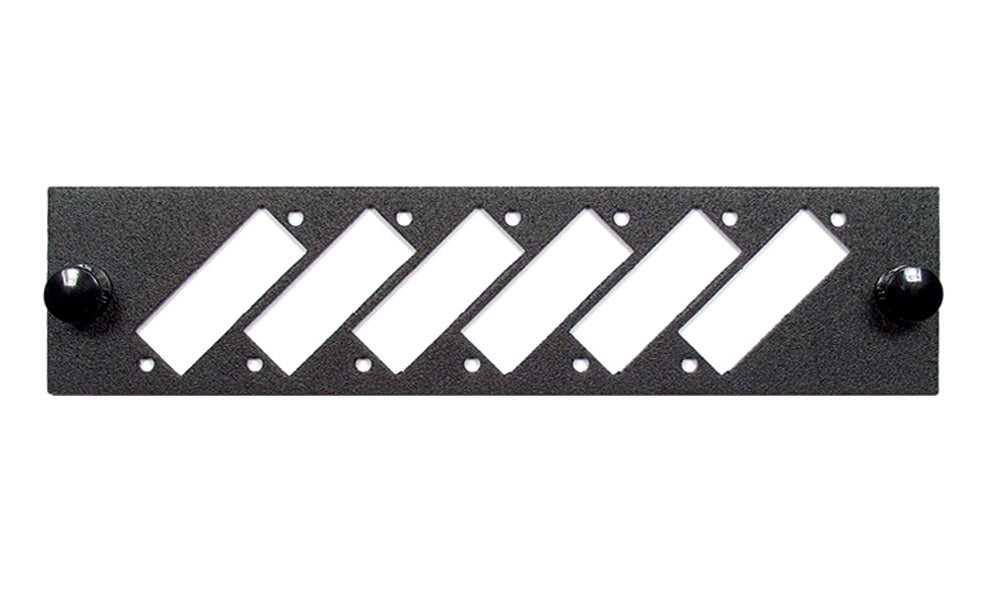 6 Port Loaded Dual ST Fiber Panel