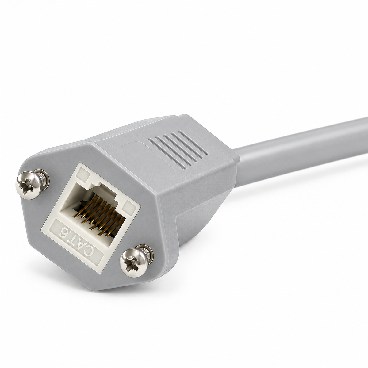Weltron Panel-Mount Cat6 Ethernet Cable