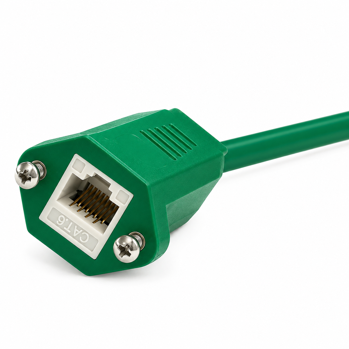 Weltron Panel-Mount Cat6 Ethernet Cable