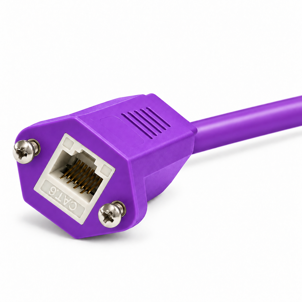 Weltron Panel-Mount Cat6 Ethernet Cable