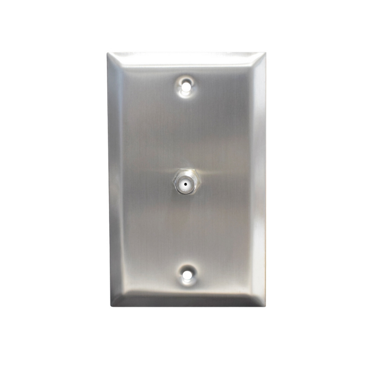 Weltron Coaxial F81 3GF Stainless Steel Faceplate