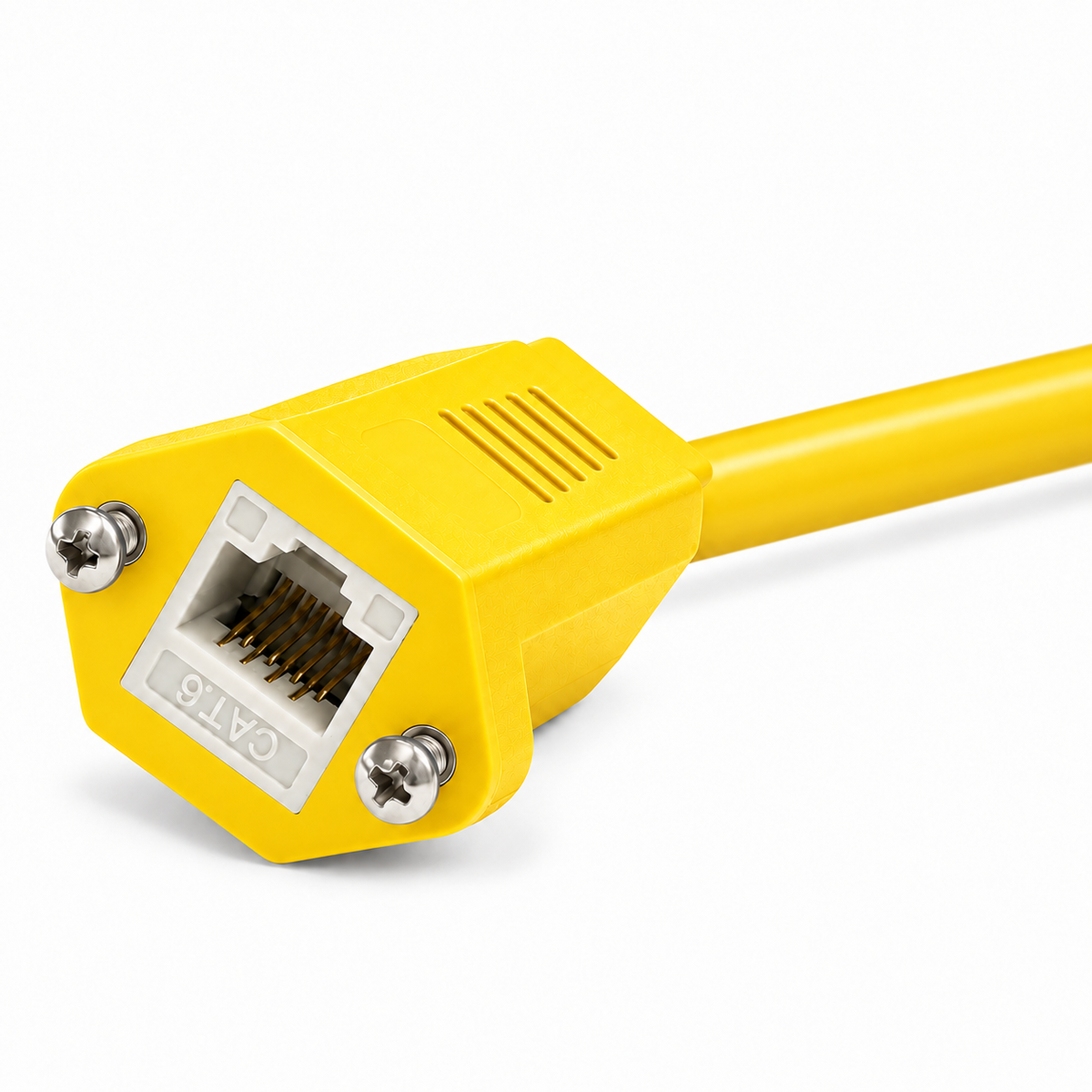 Weltron Panel-Mount Cat6 Ethernet Cable
