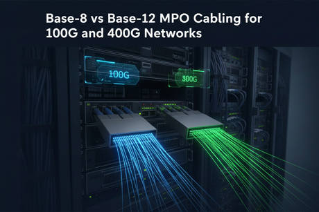 Base-8 vs Base-12 MPO Cabling for 100G and 400G Networks