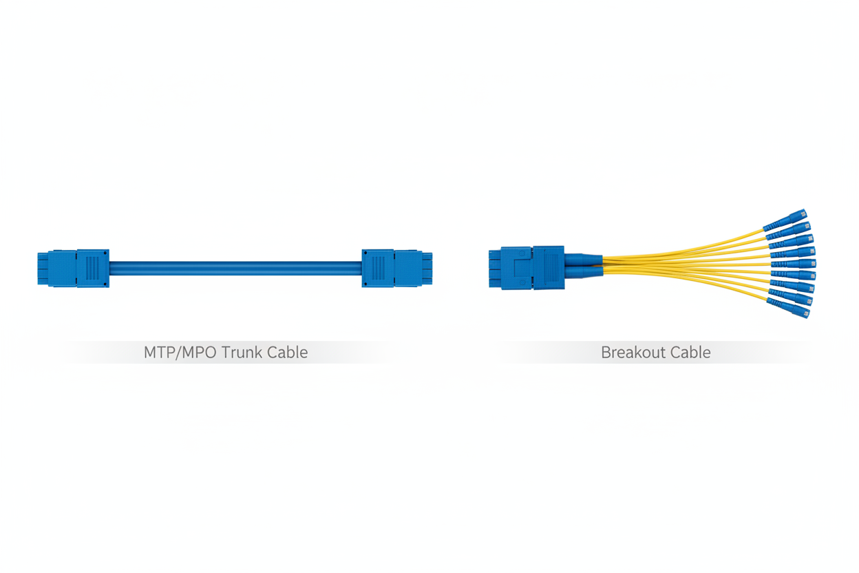 MTP/MPO Trunk Cables vs Breakout Cables