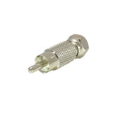 F-Type Male Plug to RCA Male Plug