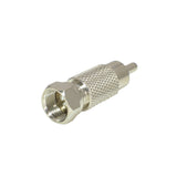 F-Type Male Plug to RCA Male Plug