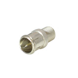F-Type Push-On Male Plug to F-Type Screw-on Female Jack