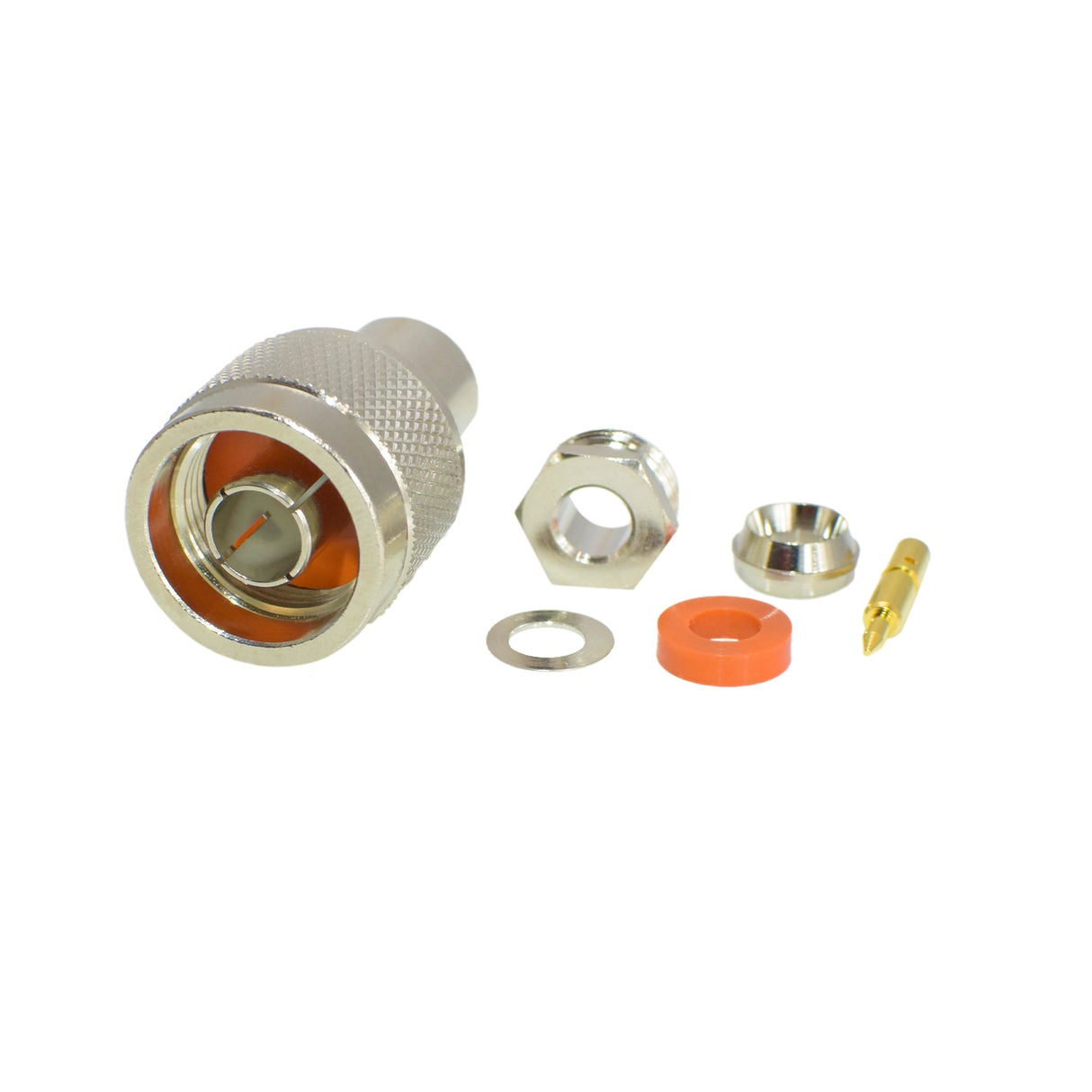 N-Type Male Plug Clamp Connector for RG-223